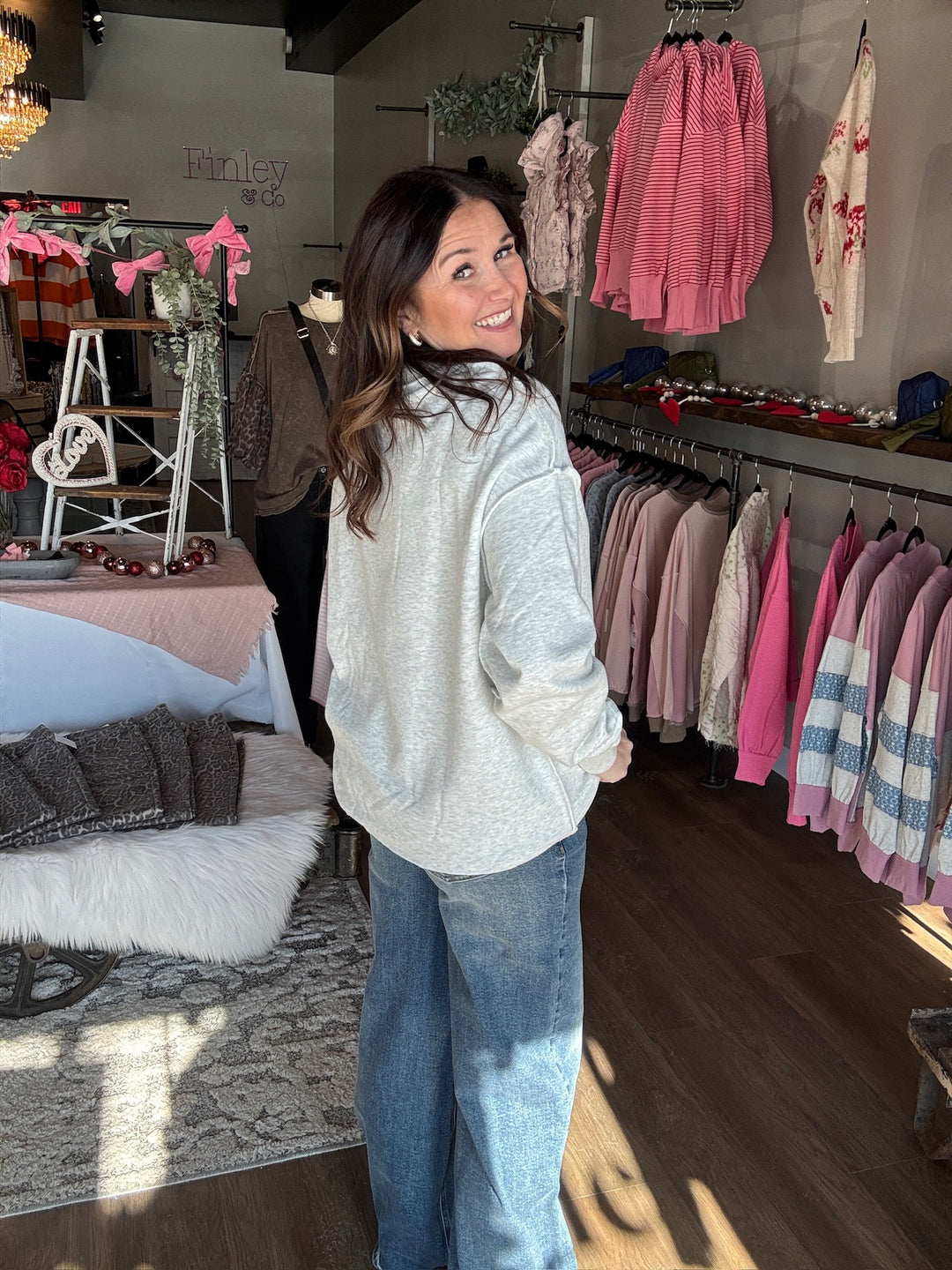 Chill Mode Mock Neck Sweatshirt