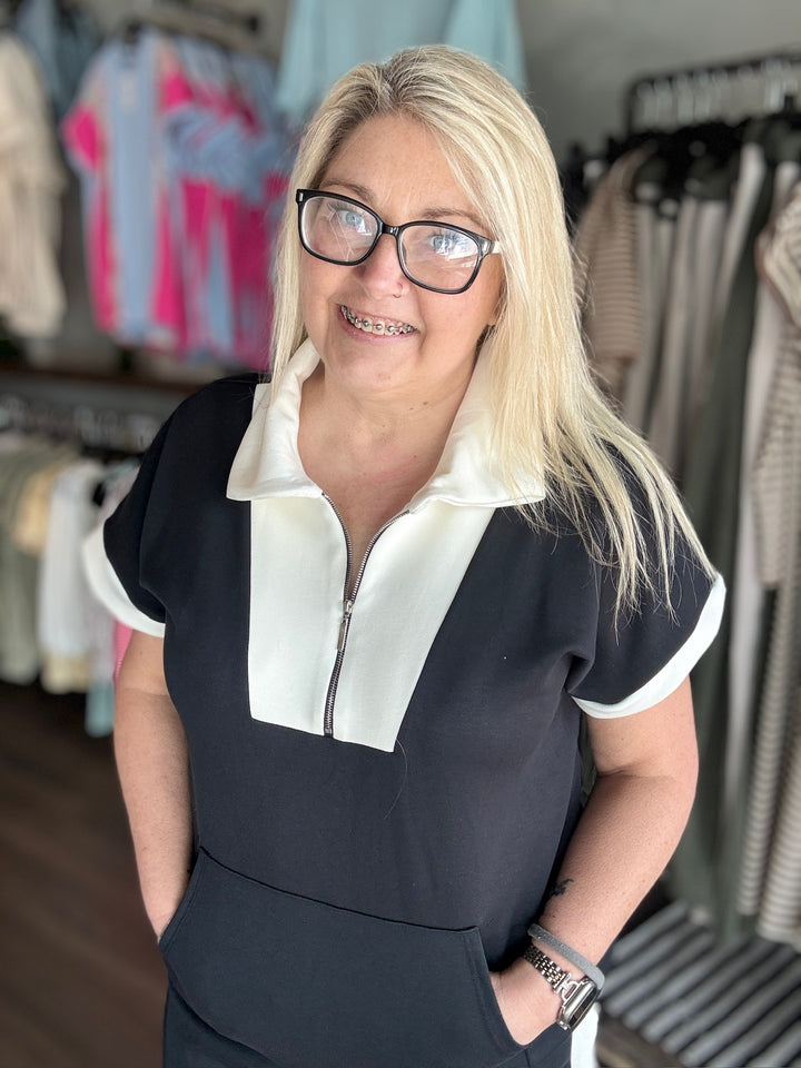 Black Scuba Lounge Set