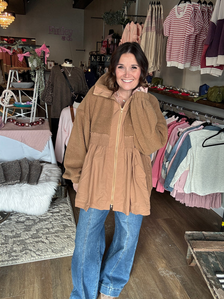 Honey Fleece Babydoll Jacket
