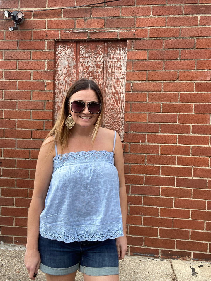 Cashmere Blue Cami Top