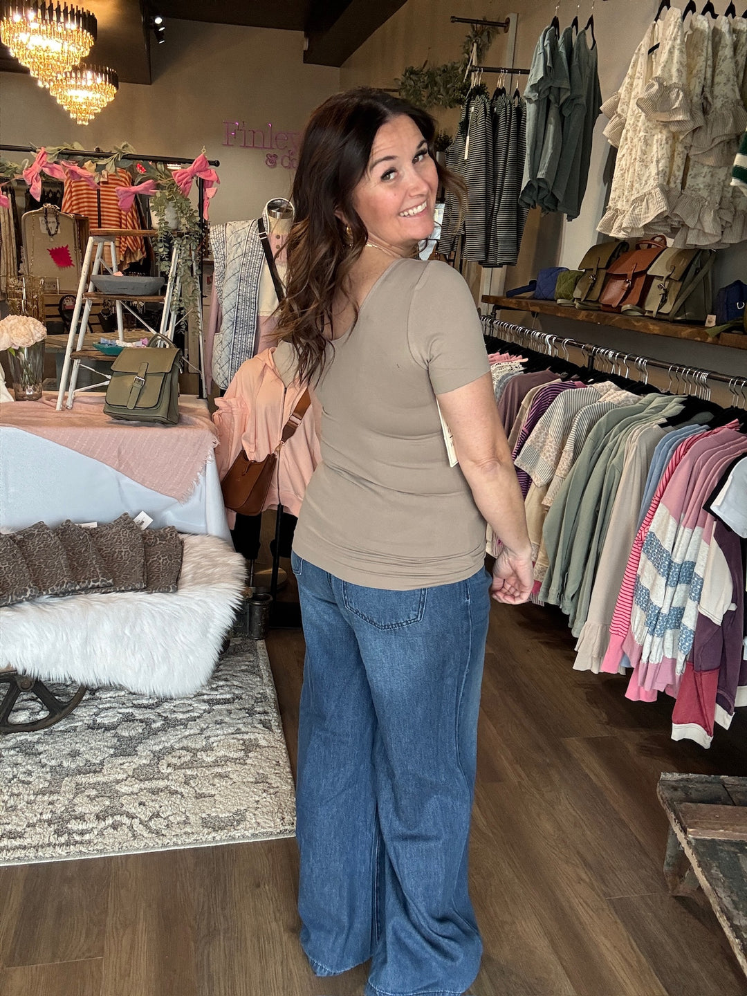 Seamless Reversible Short Sleeve Top