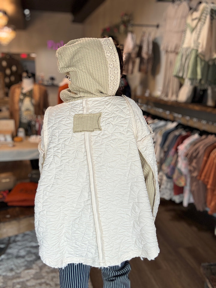 Pol Quilted Hooded Sweatshirt