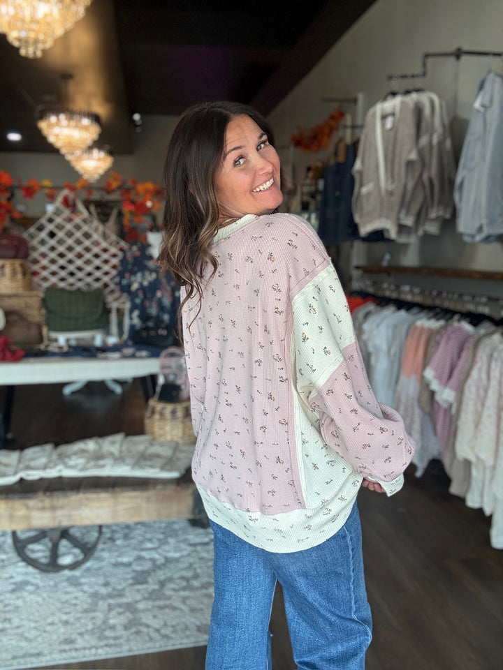 Rosy Autumn Pullover Sweatshirt