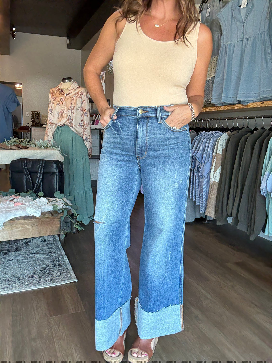 Judy Blue Retro Wide Leg Jeans