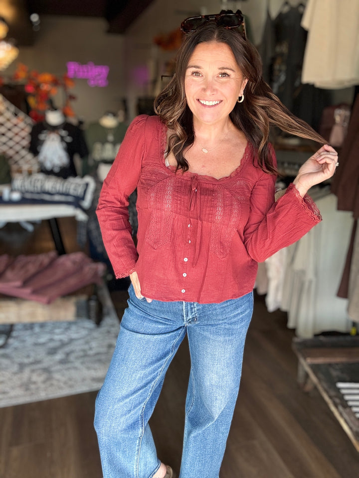The Rustic Rose Top