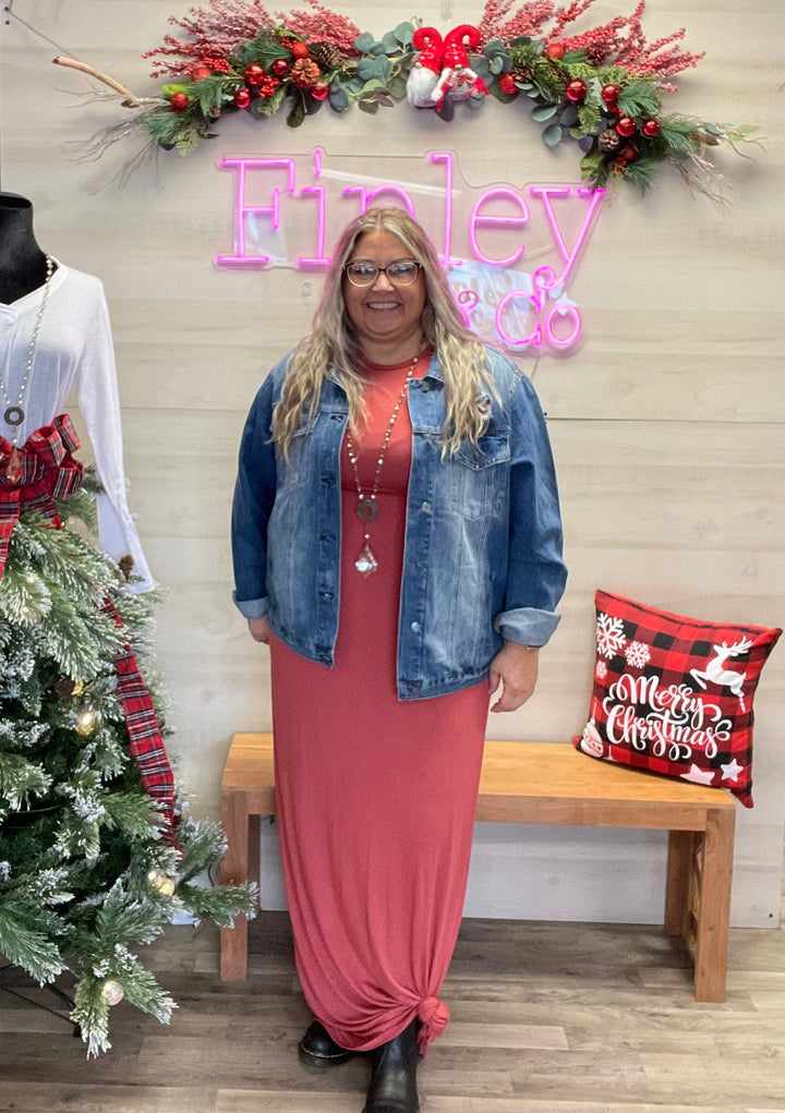 Dark Coral Door Buster Dress