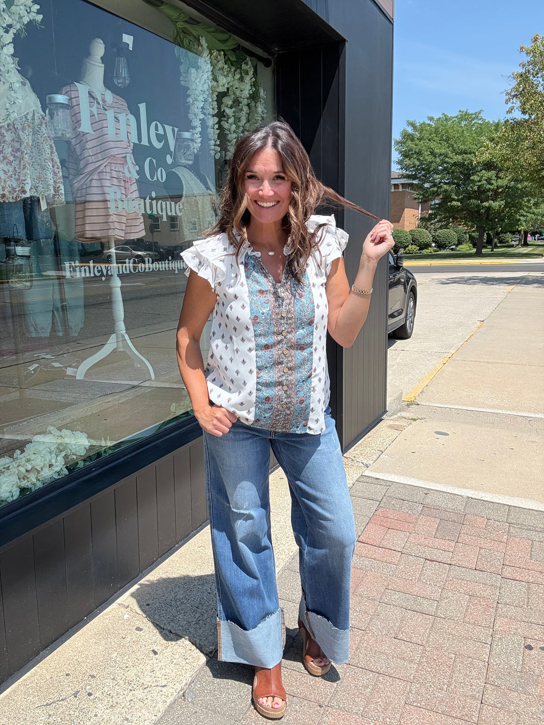 Judy Blue Retro Wide Leg Jeans