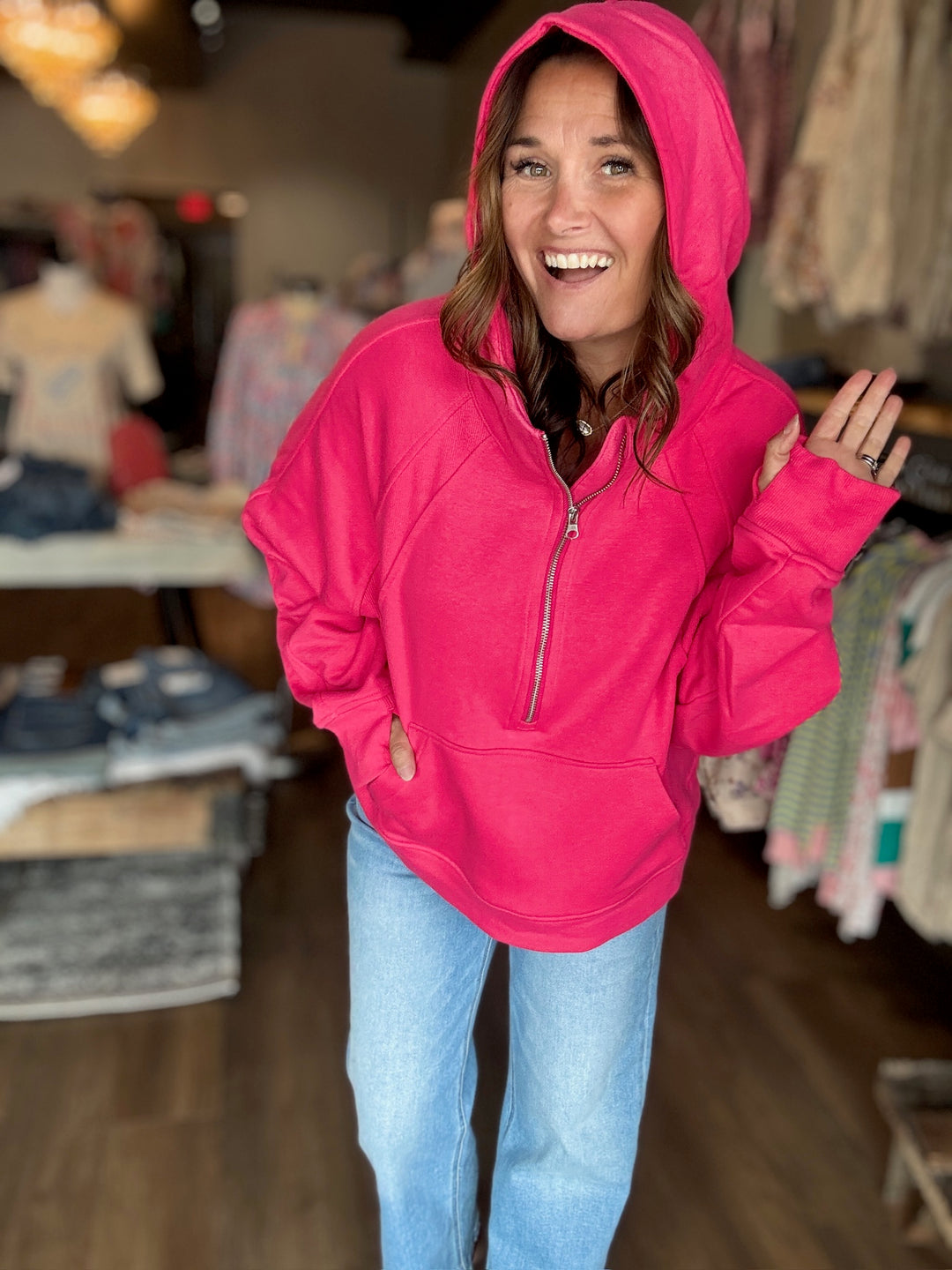 Hooded Hip Length Sweatshirts