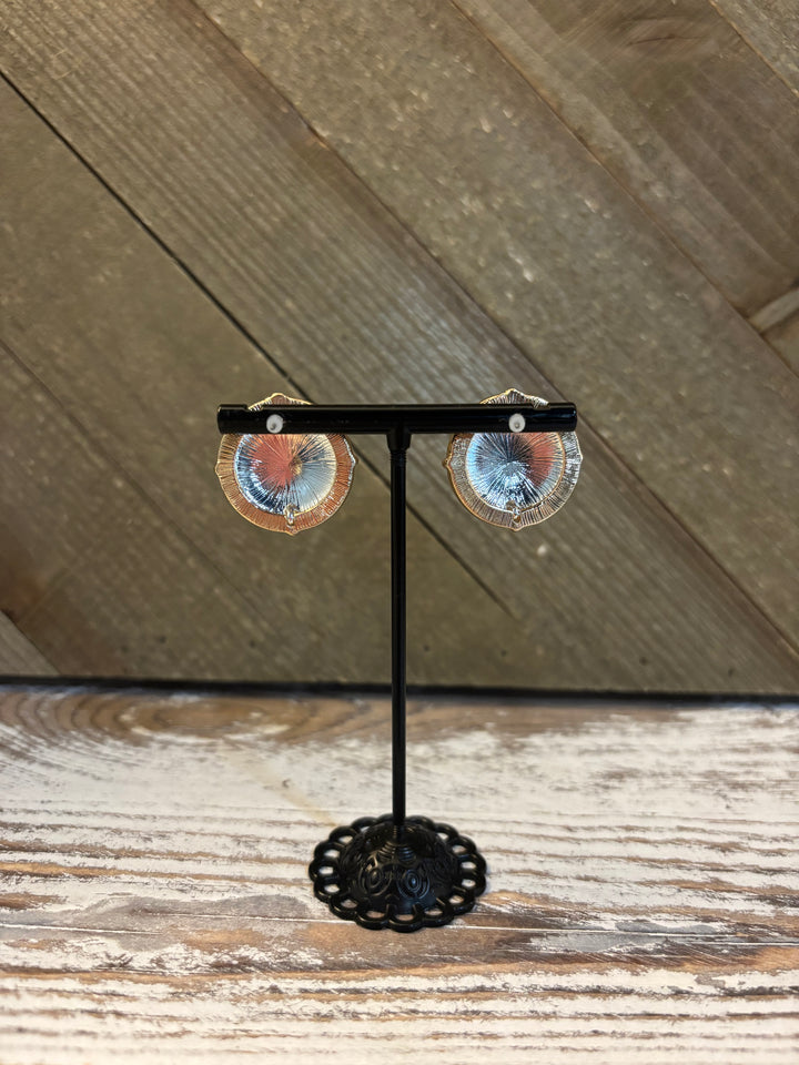 Silver Dome Stud Earring