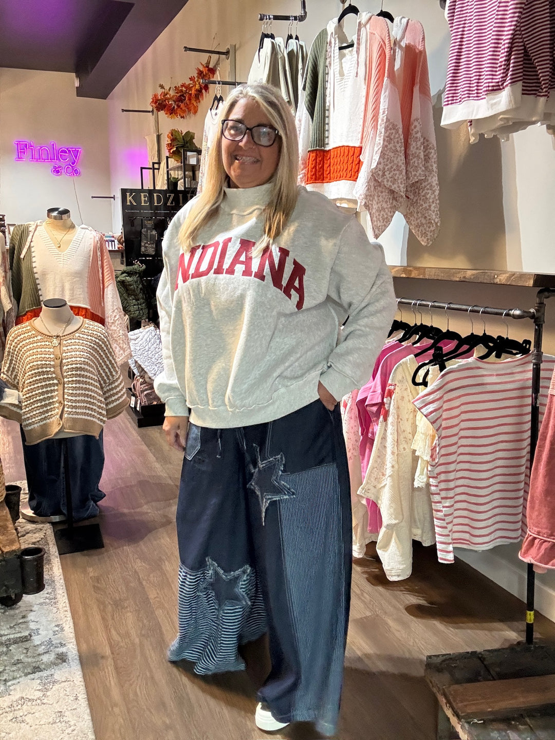 Oh My Stars Denim Wide Leg Pants