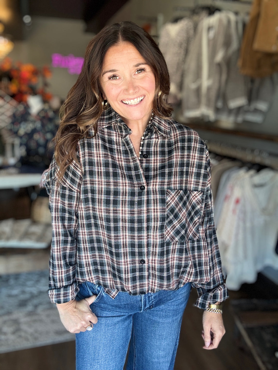 Pumpkin Patch Date Flannel