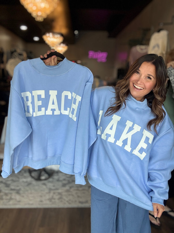 Beach Reversible Mockneck