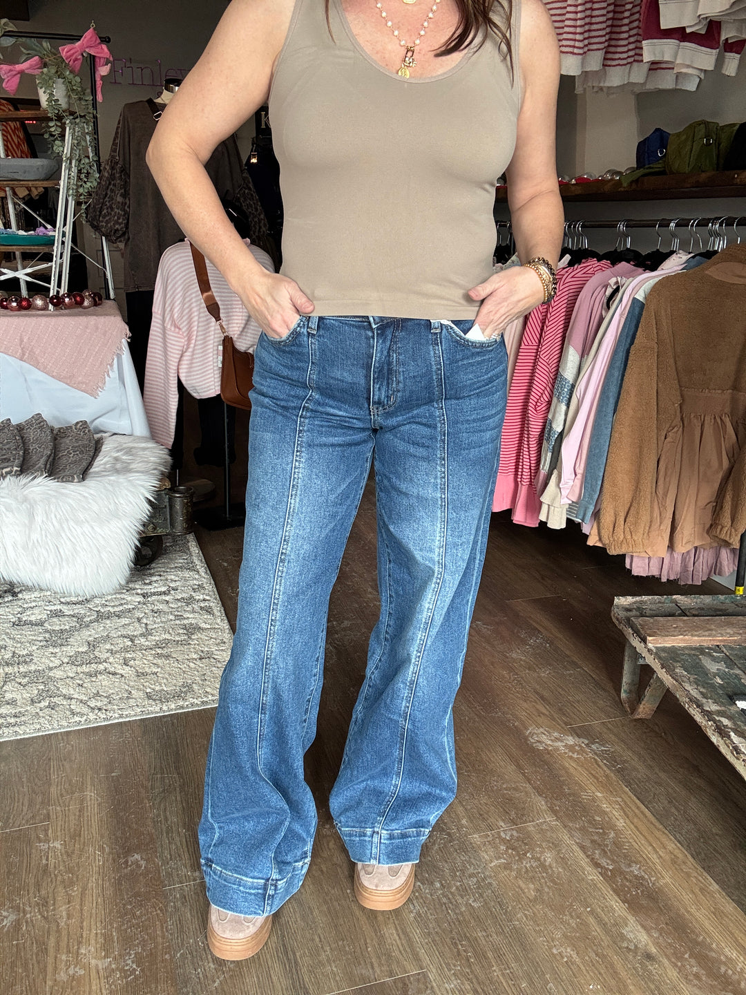 Lovervet Trouser High Waist Wide Leg Jeans