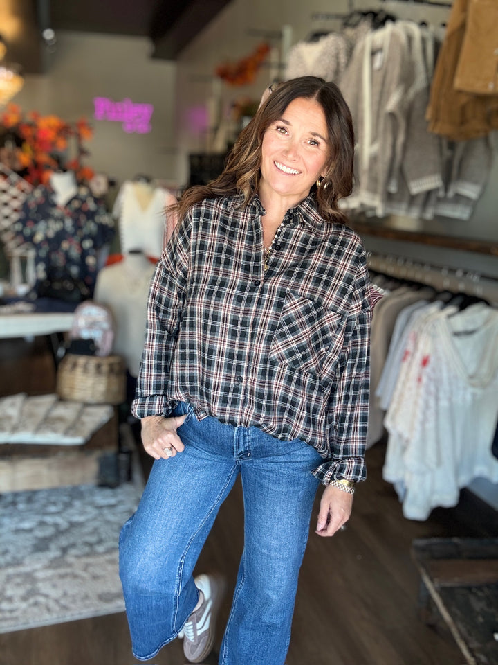 Pumpkin Patch Date Flannel