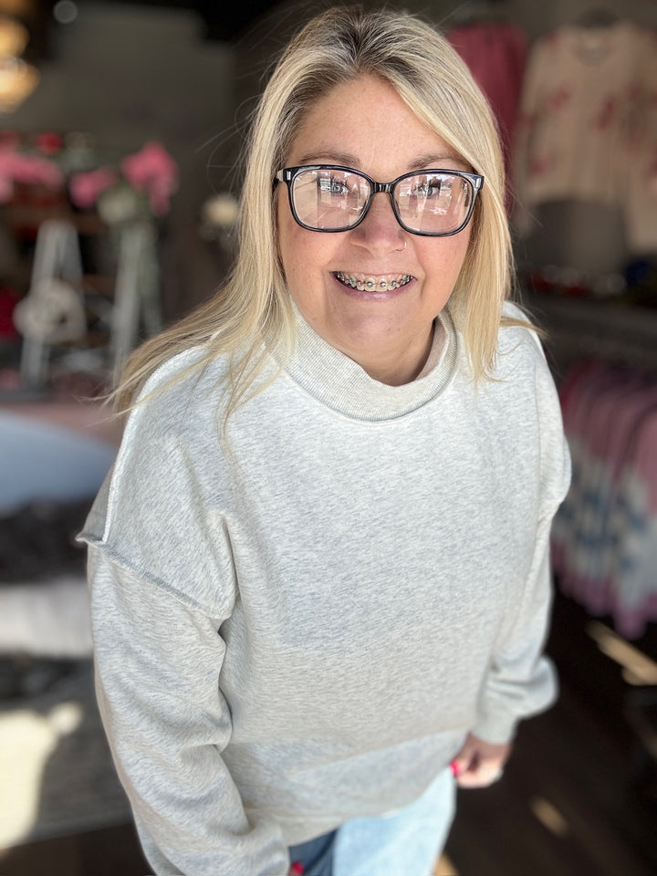 Chill Mode Mock Neck Sweatshirt