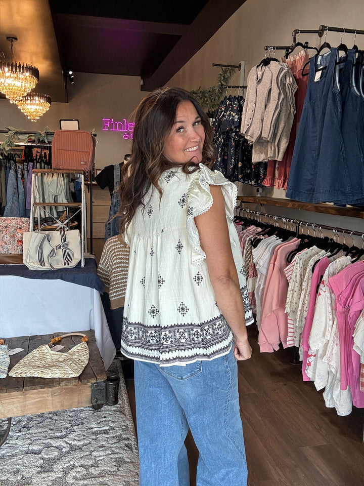 Boho Patterned Top