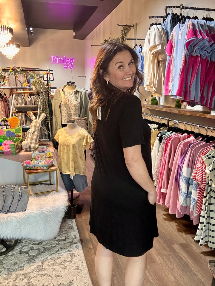 Spring Break Black Dress