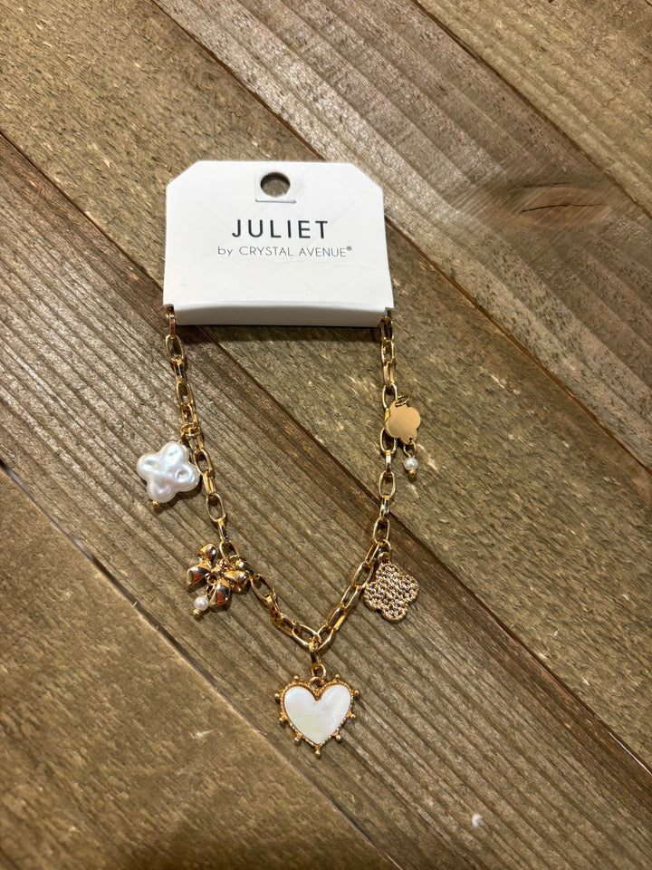 Girly Gold Charm Bracelet