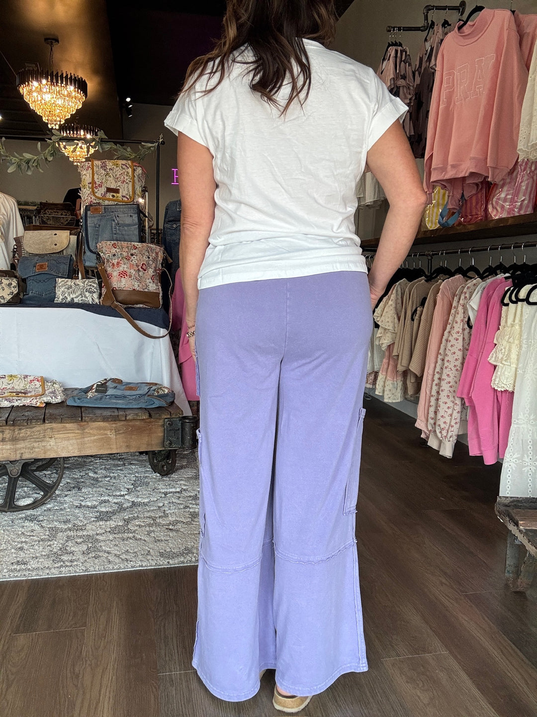 Summer Comfort Wide Leg Cargo Pants