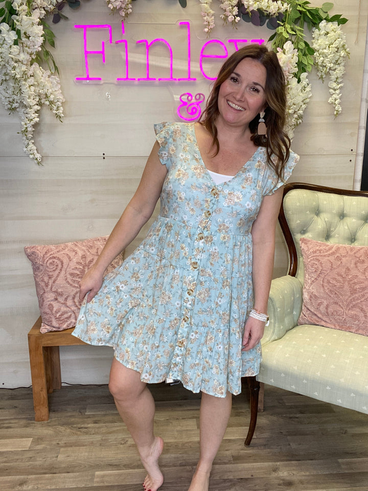 Floral Button Up Dress