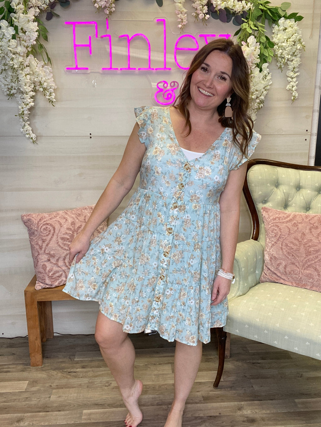 Floral Button Up Dress