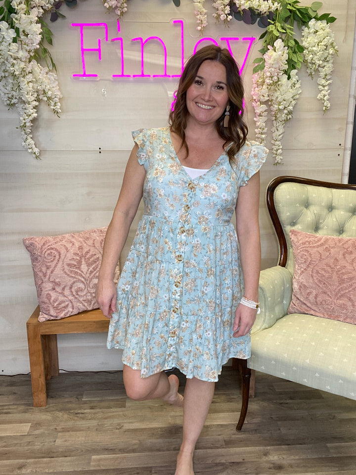 Floral Button Up Dress