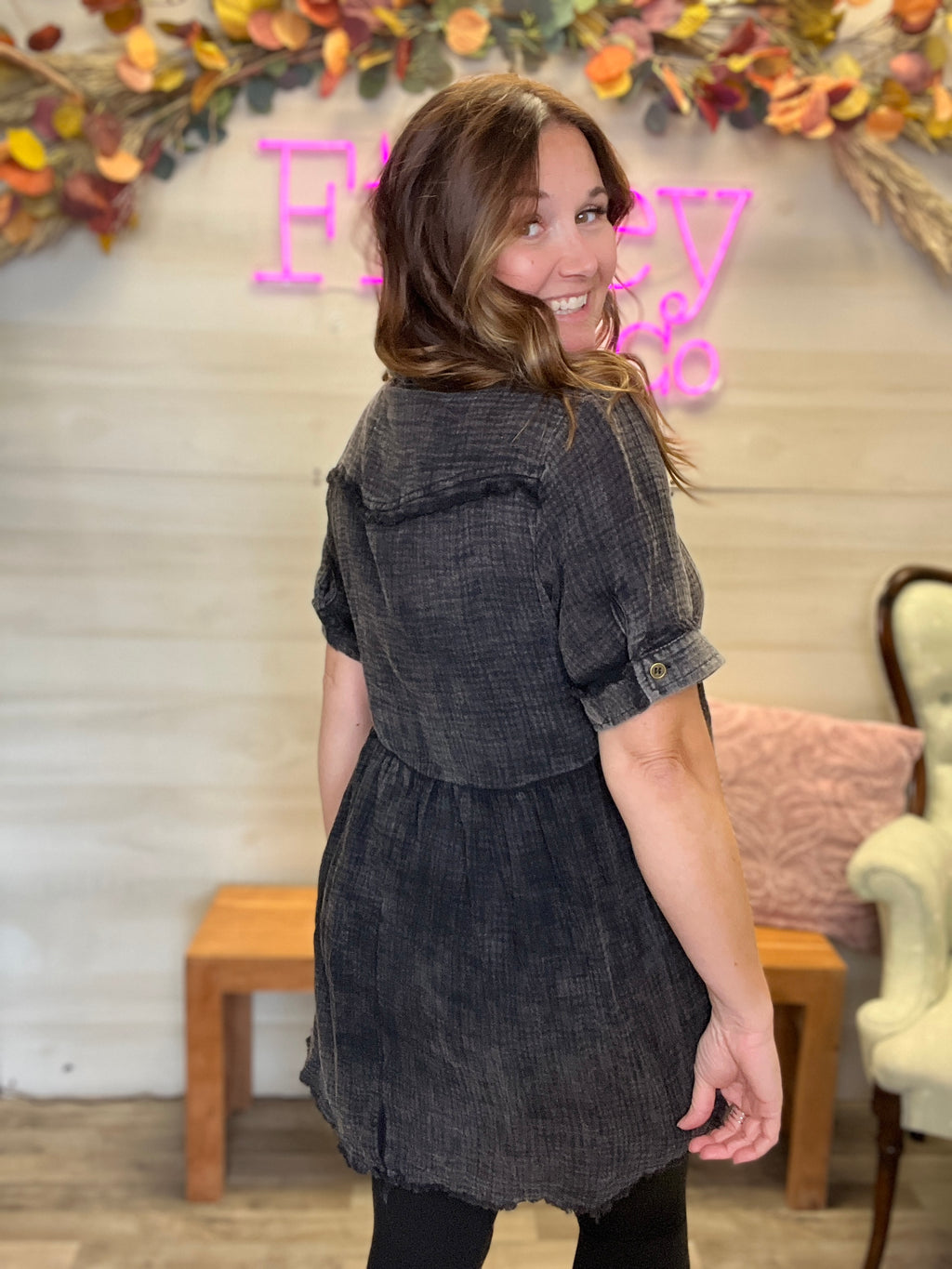 Washed Gauze Top