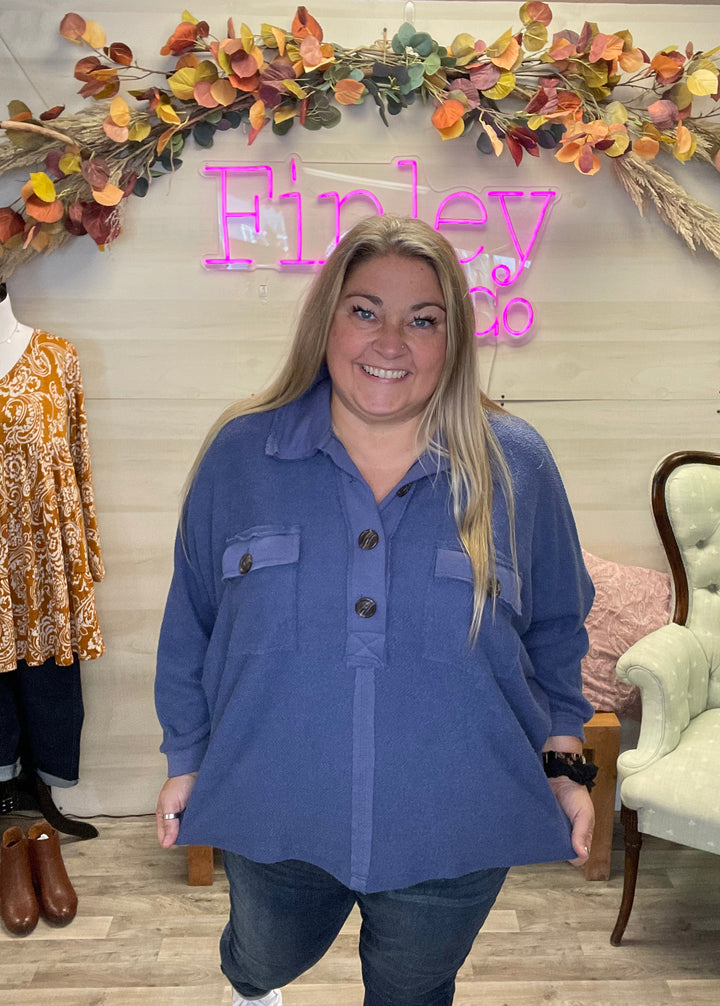 French Terry Knit Top