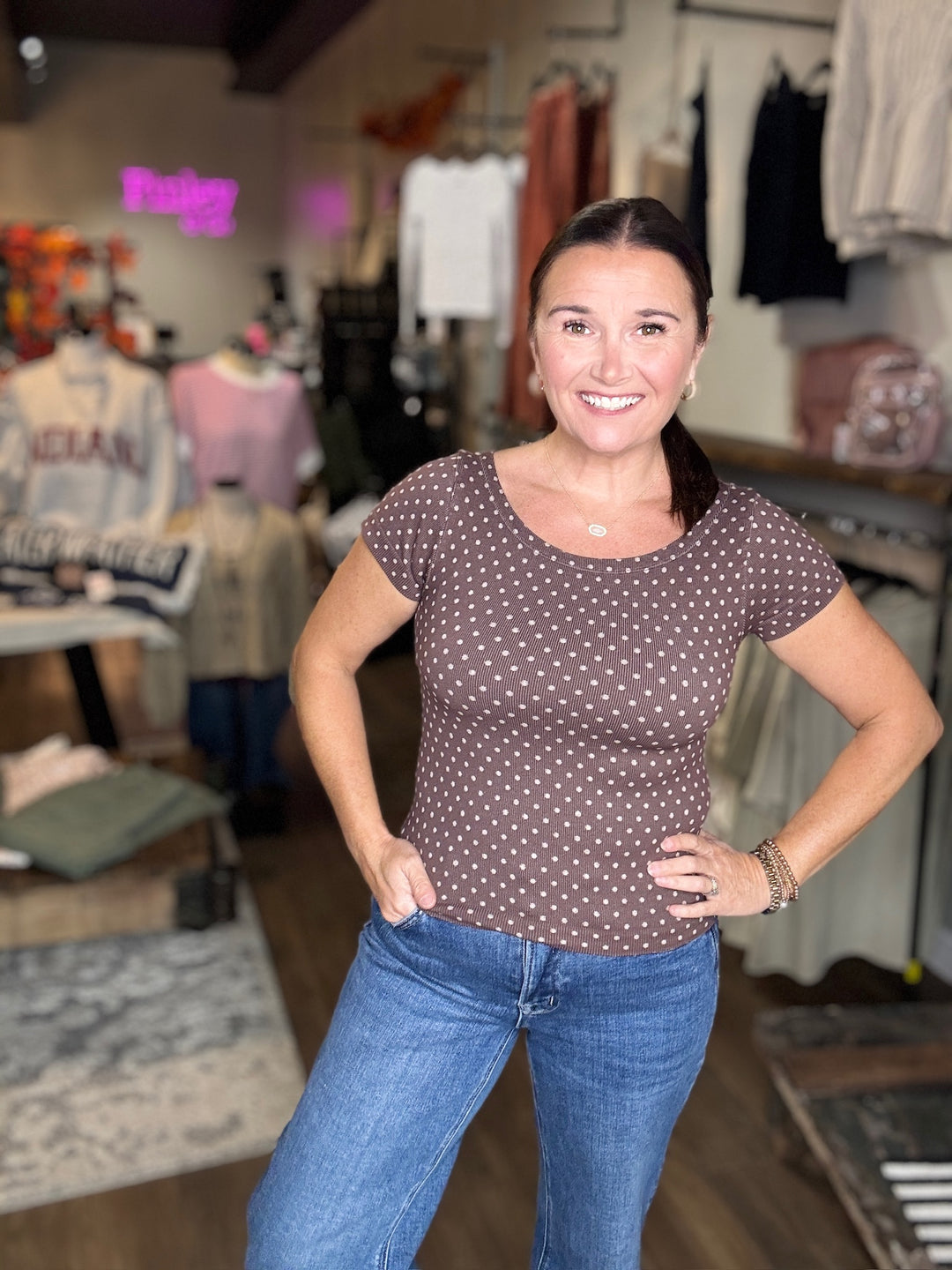 Reversible Polka Dot Tee