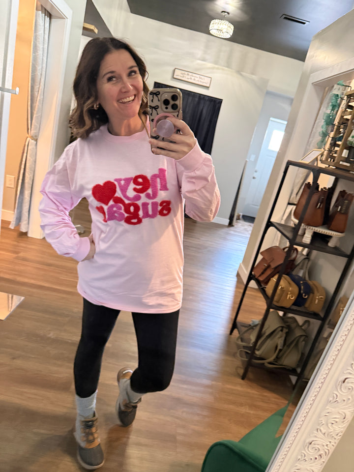 Hey Sugar Fluffy Long Sleeved Tee