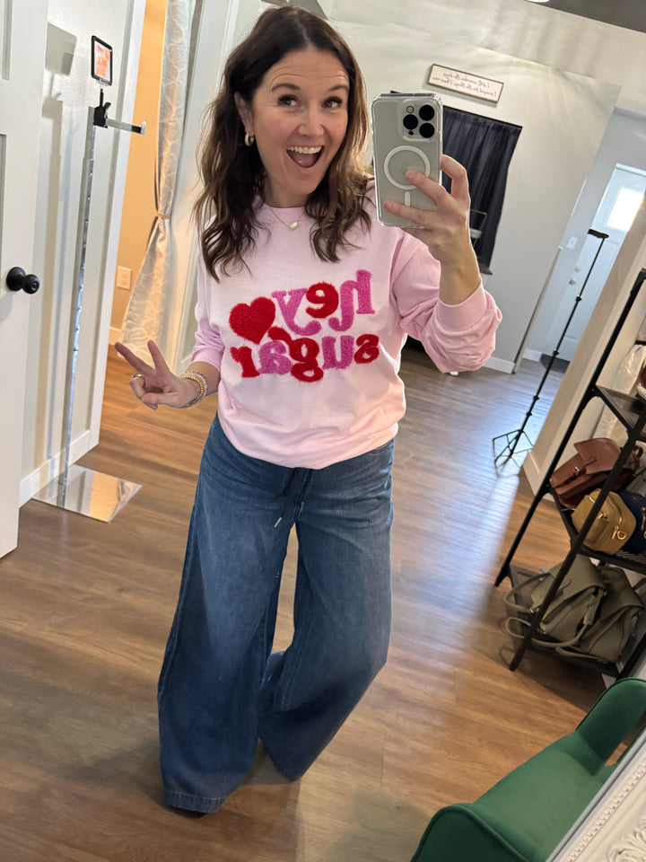 Judy Blue Wide Leg Drawstring Jeans