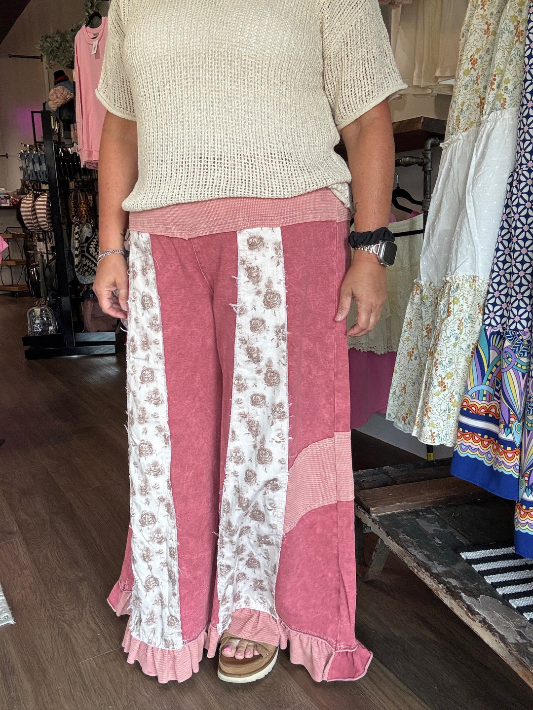 Country Bloom Wide Leg Pants