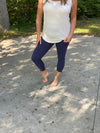Navy Capri Legging   NO POCKETS