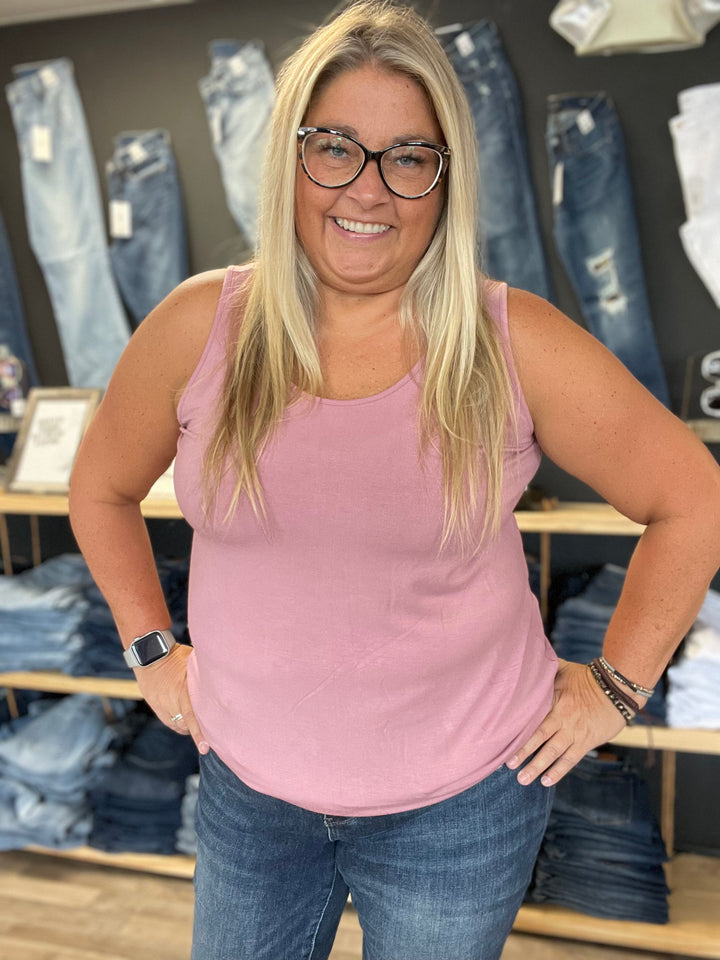 Our FAVE Tank in Rose