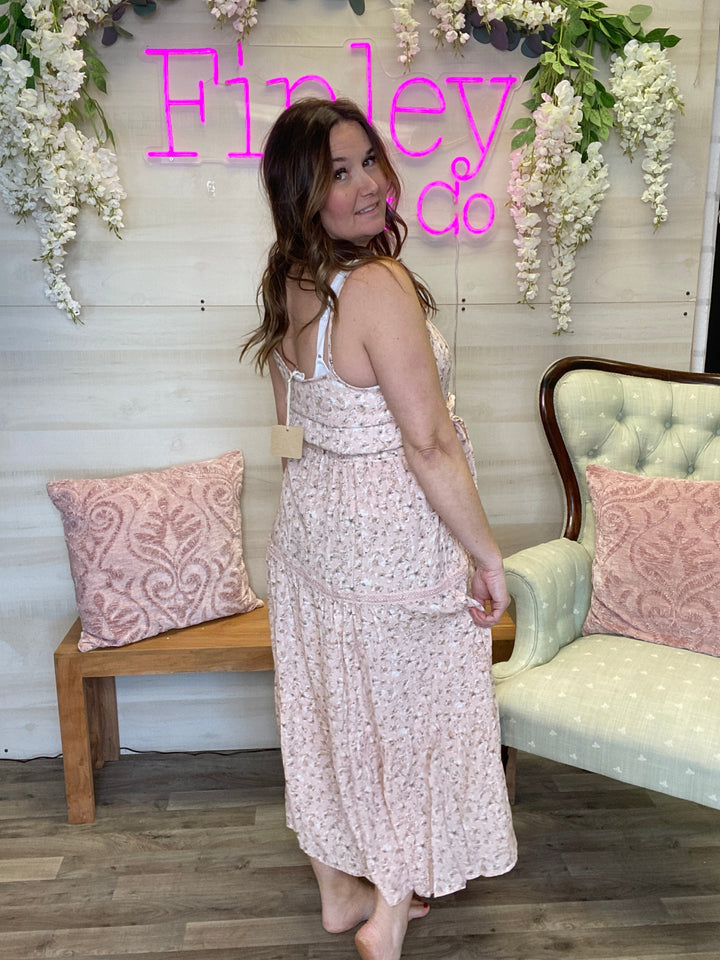 Sleeveless Floral Dress