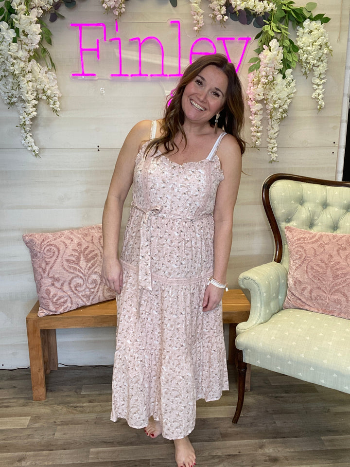 Sleeveless Floral Dress