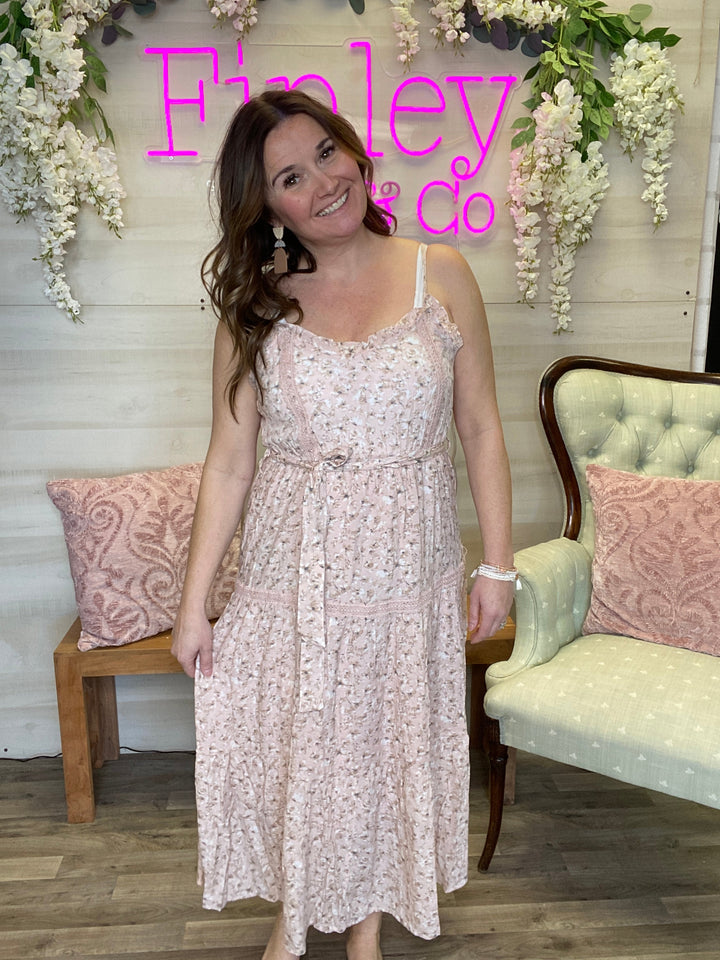 Sleeveless Floral Dress
