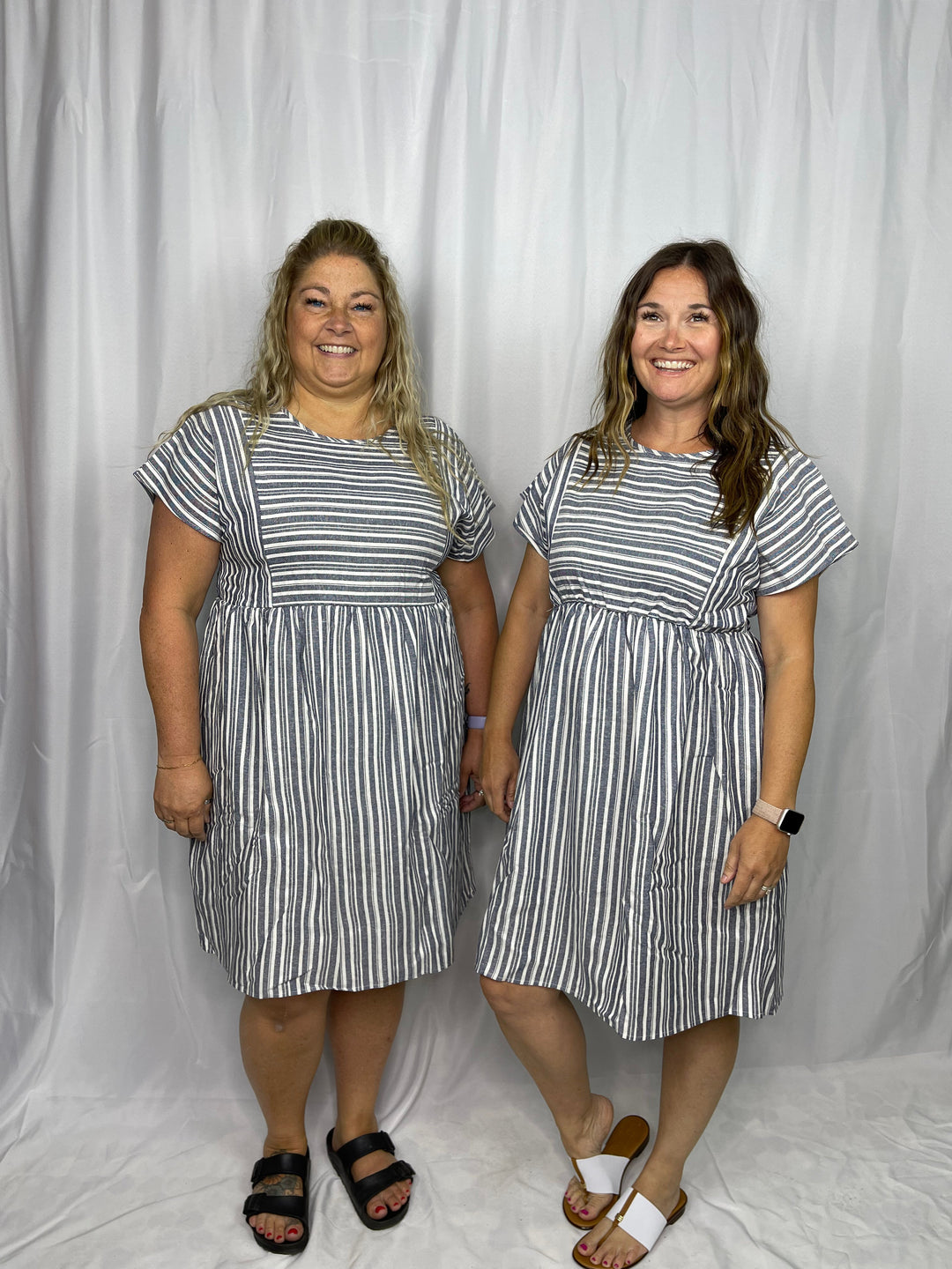 Stripe Mini Babydoll Dress