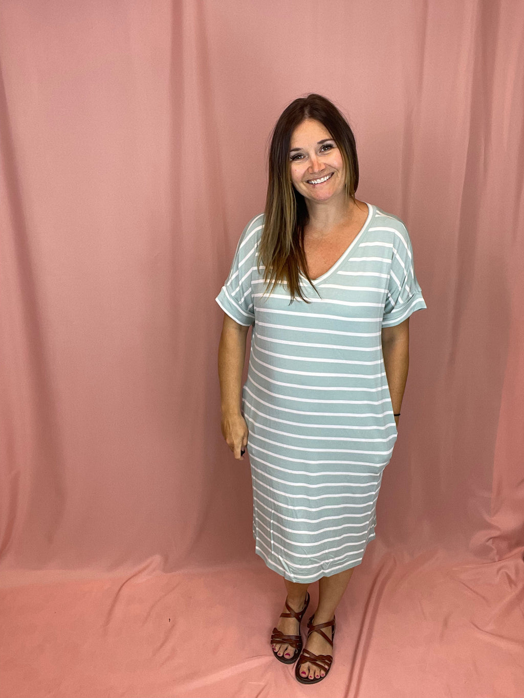 Striped Pocket Dress