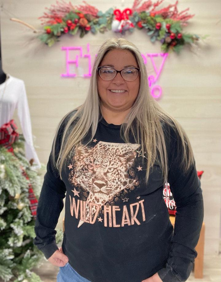 Wild Heart Vintage Long Sleeved Tee
