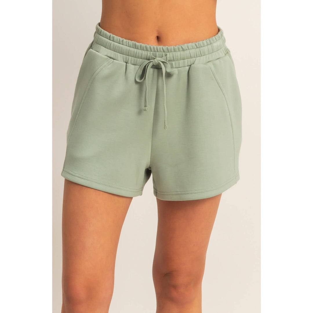 Drawstring Waist Shorts