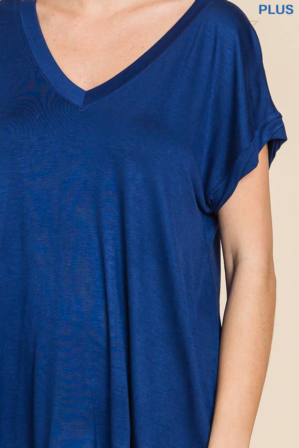 V Neck Flare Top