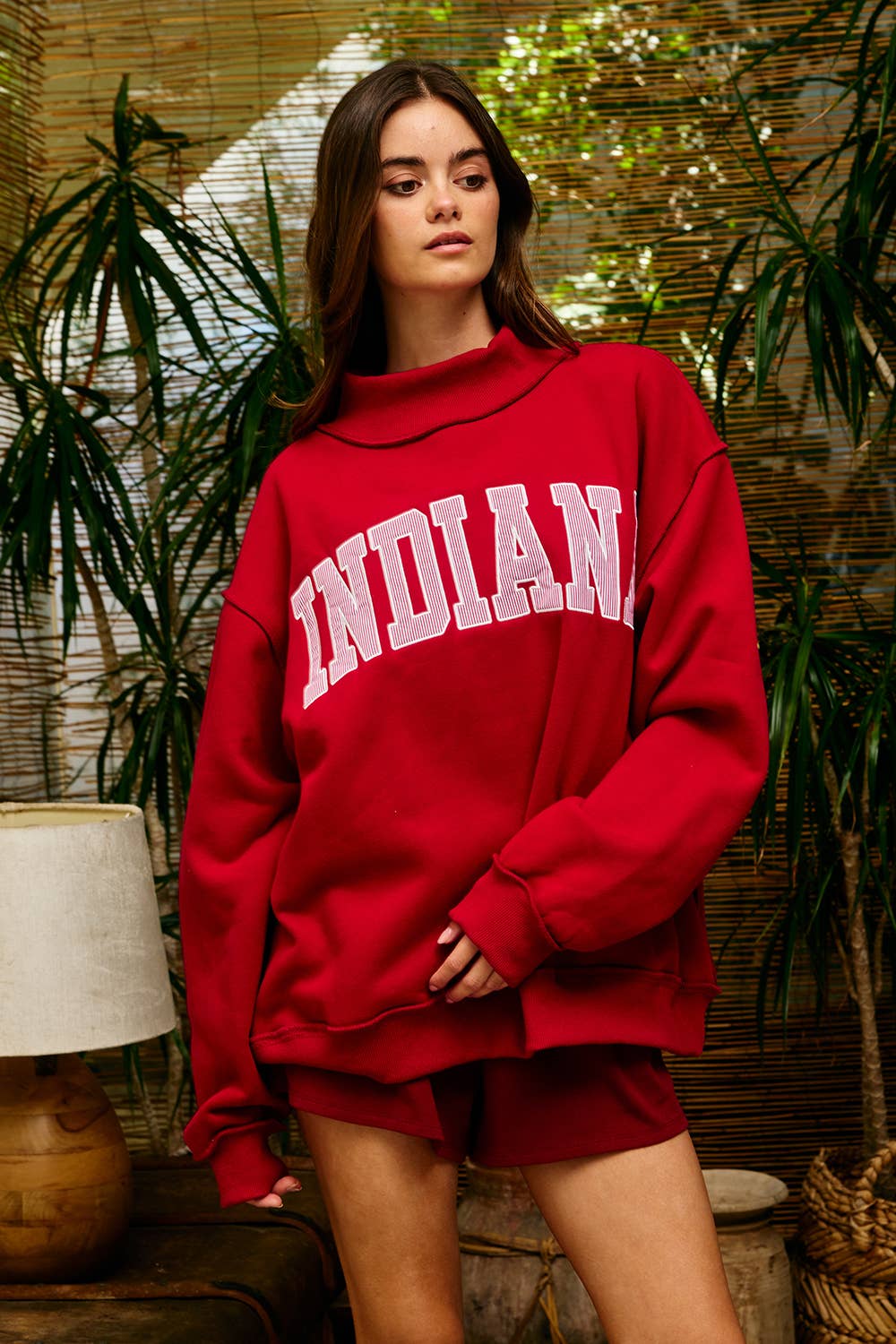 IT2594E-INDIANA1 | 'INDIANA' Stripe Embroidered Sweatshirt