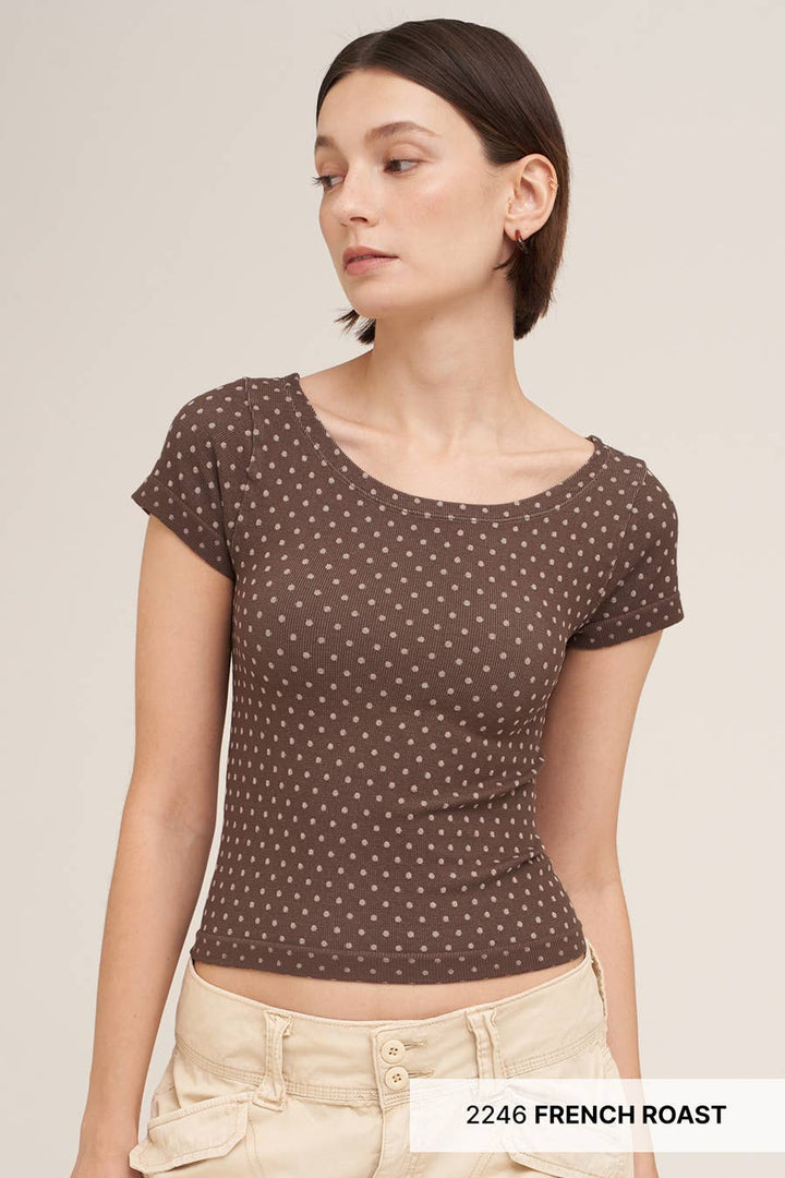 Reversible Polka Dot Tee