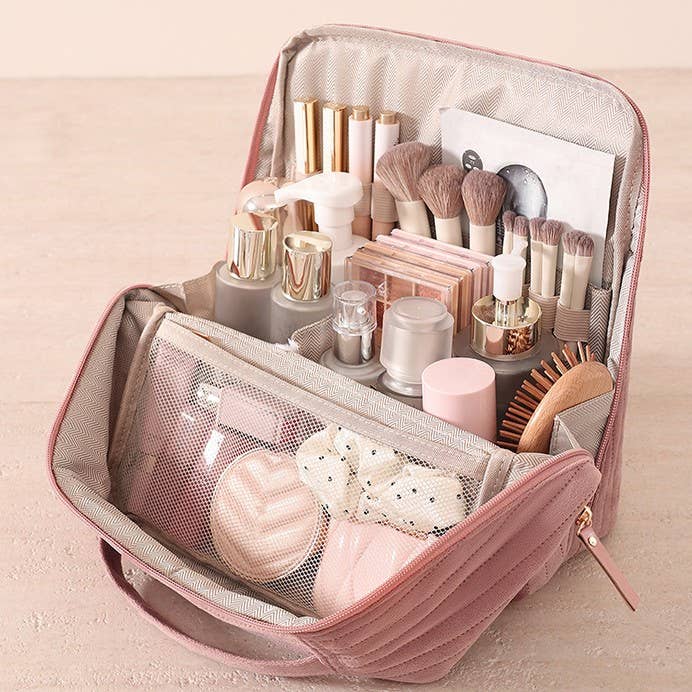 Standing Travel Makeup & Toiletry Bag