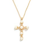 Pearl Cross Necklace