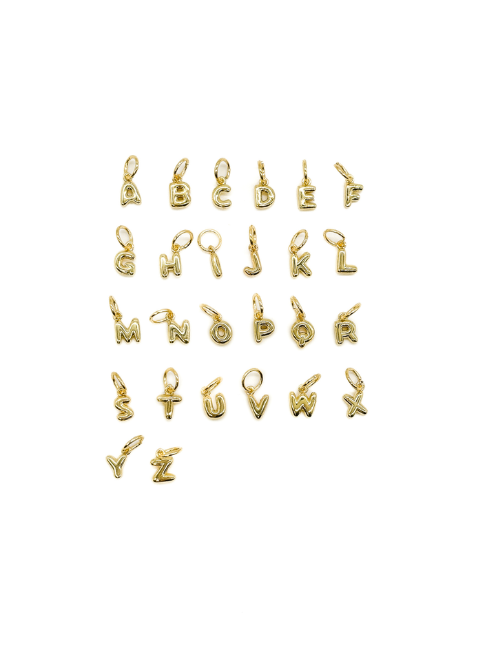 Gold Bubble Letters