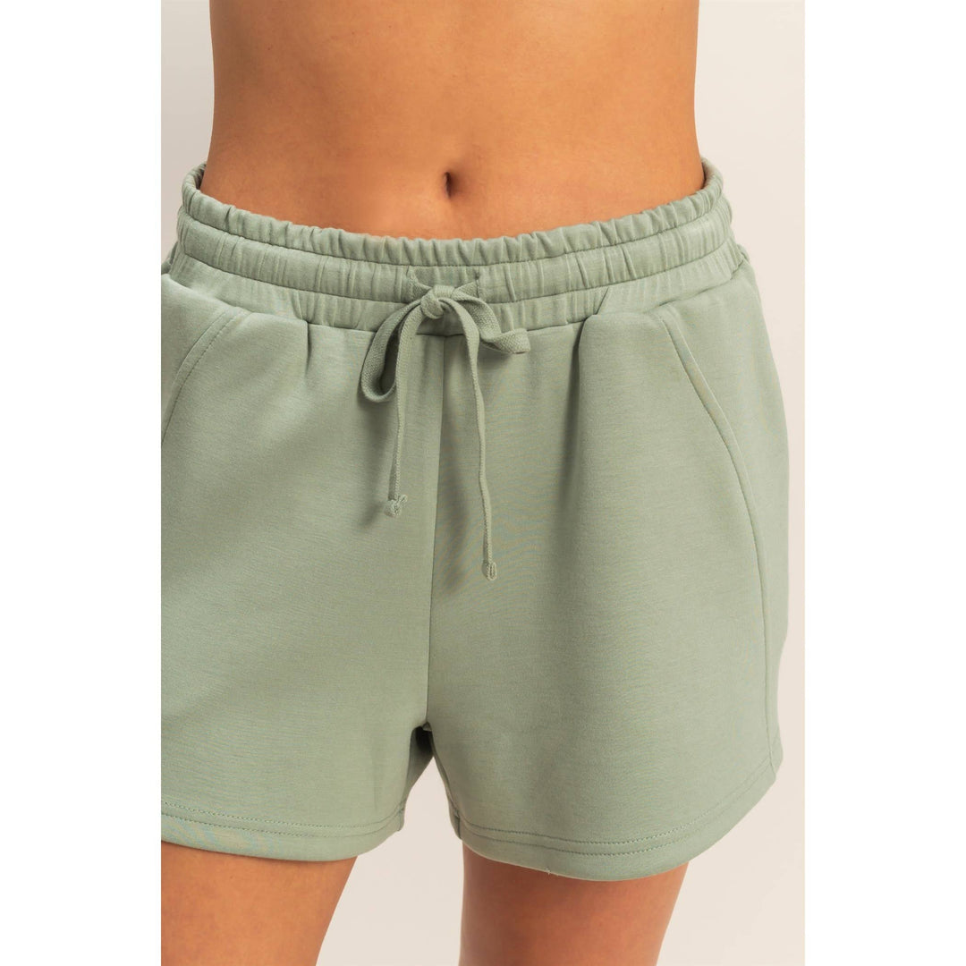 Drawstring Waist Shorts