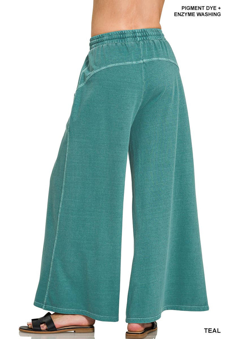 1016 French Terry Pigment Dye & Enzyme Wash Pants w/ Pockets SI-2