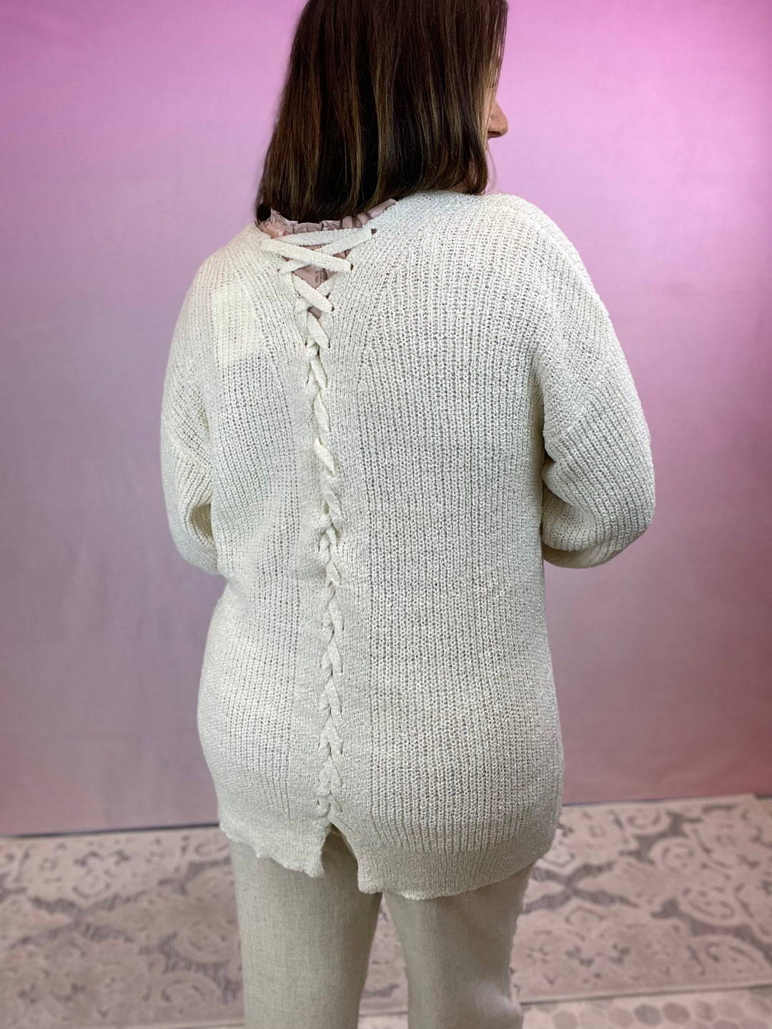 Back Criss Cross Cardigan